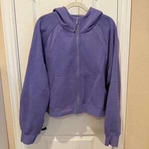Lululemon Oversized Scuba Full Zip Hoodie Dark Lavender